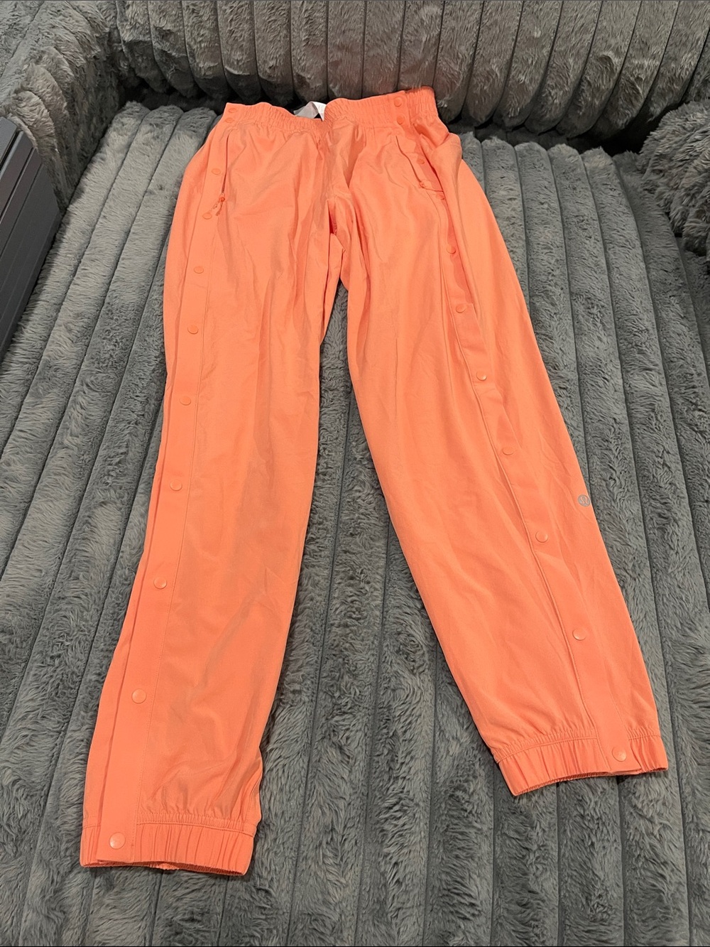 lululemon Coral Snap-Detail Athletic Pants